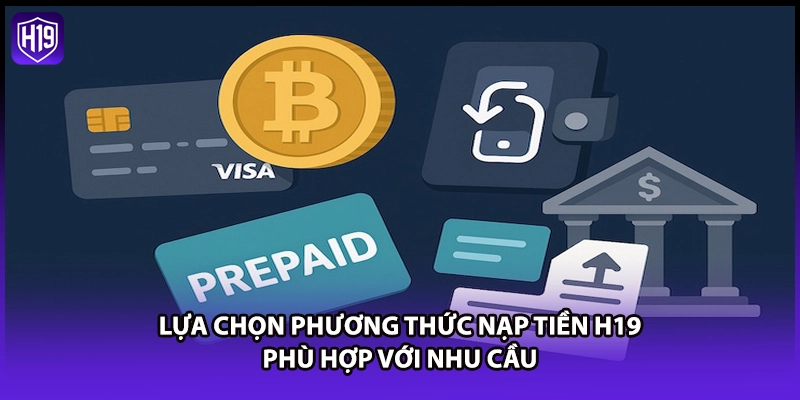 Lựa chọn phương thức nạp tiền H19 phù hợp với nhu cầu 